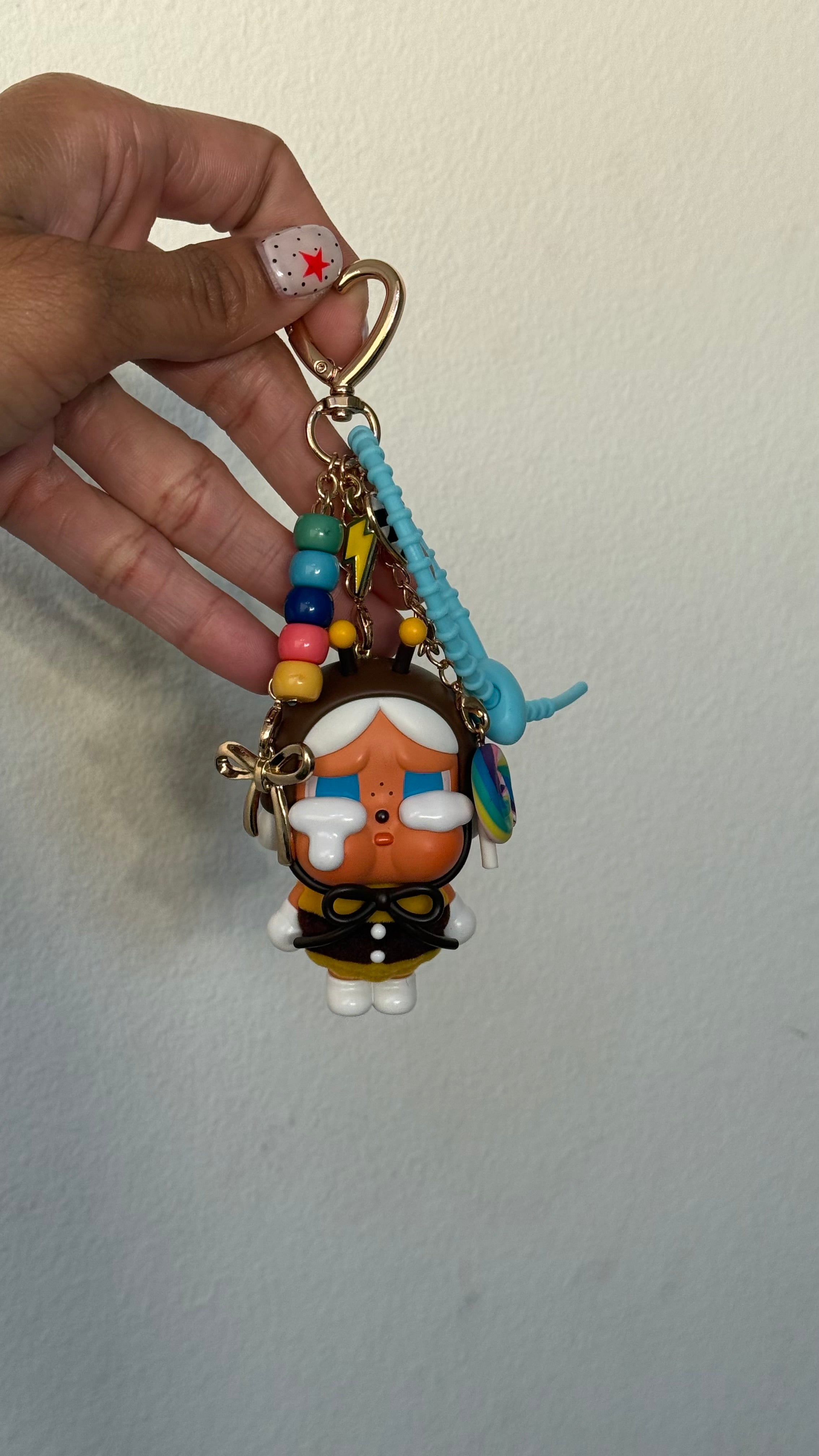 Crying Again Bee Keychain