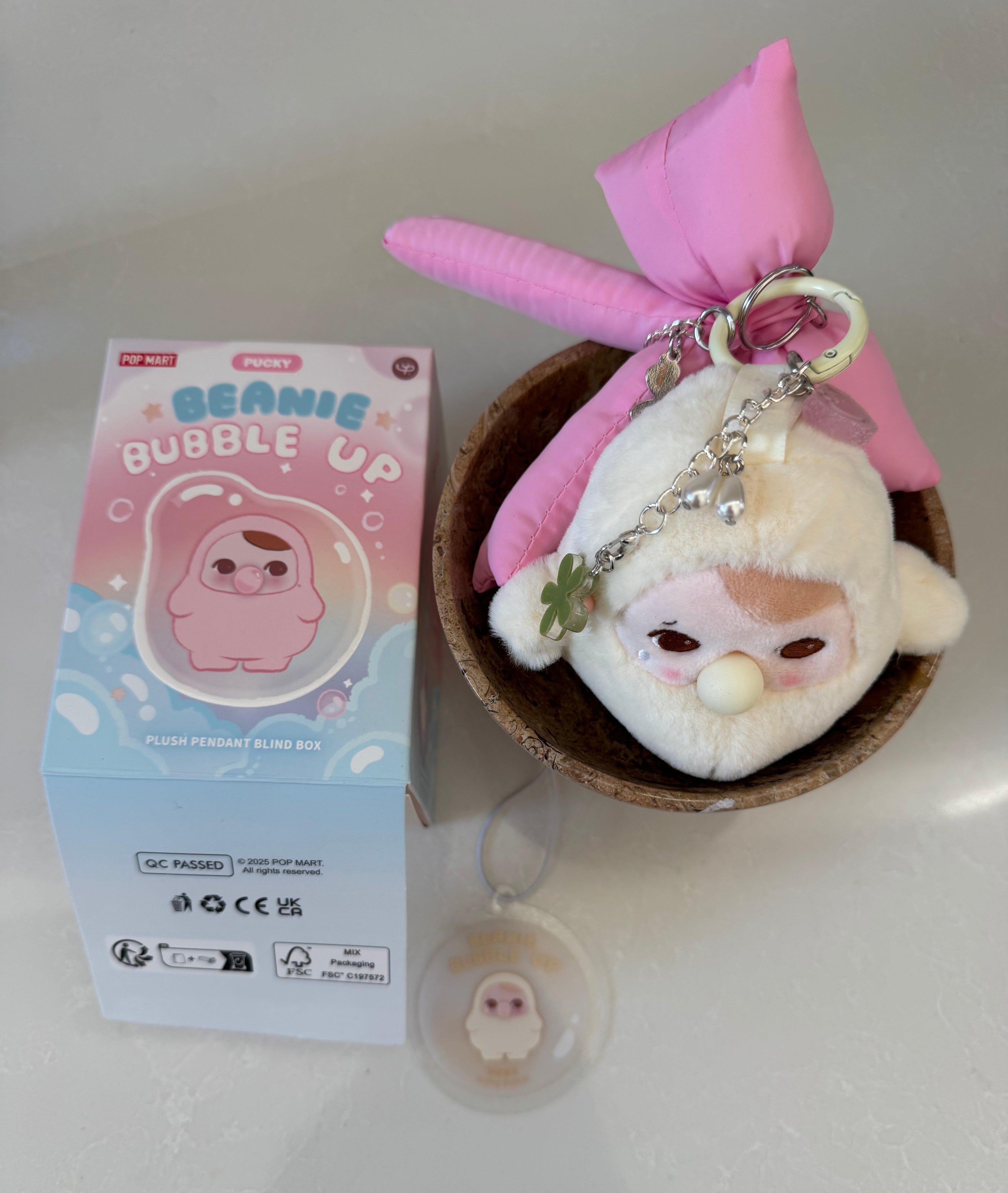 Pucky Beanie Bubble Up Keychain